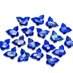 Load image into Gallery viewer, Lapis Lazuli Butterfly Beads: Handmade Faceted Gemstone Charms (14x10 MM)