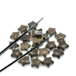 Load image into Gallery viewer, Natural Smokey Quartz Star Shape Briolettes, Smokey Quartz Faceted Star Shape Beads, Fancy Star Stones for Jewelry Making, 15 MM Brown Stars