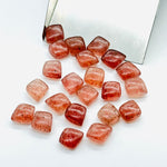 Load image into Gallery viewer, 2,3,4,5,6Pcs Natural pink strawberry smooth fancy Shape jewelry Making Loose Gemstone,smooth Gemstone brioletts Gemstone for Jewelry 8X10mm.