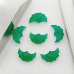 Load image into Gallery viewer, 2,3,4,5,6 Pcs Natural Green Onyx faceted eagle Shape gemstone, Faceted Hand Carved eagle gemstone, fancy Shape Gemstone,16X10 mm