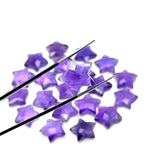 Load image into Gallery viewer, Natural Amethyst Star Shape Briolettes, AAA Purple Amethyst Star Shape Gemstone for Jewelry Making, Purple Star Charm Beads, 15 MM