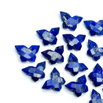Load image into Gallery viewer, Lapis Lazuli Butterfly Beads: Handmade Faceted Gemstone Charms (14x10 MM)