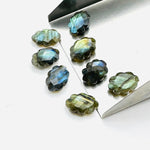 Load image into Gallery viewer, Natural Labradorite Clouds Shape Beads, Faceted Flashy Labradorite Cloud Shape Beads, Carved Cloud Shape Charms, 12 MM, Loose Briolettes