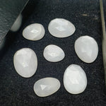Load image into Gallery viewer, 2,10,20,25,50pcs A-one Quality White Moonstone freeform Rosecut, Cut Stone rosecut, gemstone for jewelry,jewelry making rosecut15X13 16X13mm