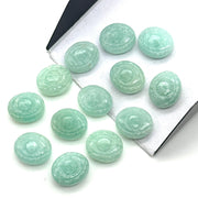 Natural Amazonite Evil Eye Shape Briolettes, AAA Amazonite Eye Shape Carved Beads, Evil Eye Hand Carved Gemstone Beads, 12 MM, Eye Charms
