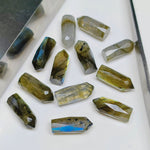 Load image into Gallery viewer, 2,3,4,5 Natural Labradorite Faceted Pencil Shape Loose Gemstone, Labradorite Loose Gemstone, Gemstone For Jewellery 13.5X5.5 mm