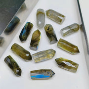 2,3,4,5 Natural Labradorite Faceted Pencil Shape Loose Gemstone, Labradorite Loose Gemstone, Gemstone For Jewellery 13.5X5.5 mm