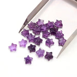 Load image into Gallery viewer, Raw Form Natural Amethyst Star Shape Beads, Amethyst Star Shape Gemstone For Jewlery, Loose Star Jewelry Beads 10 MM, Raw Stars Charm Beads