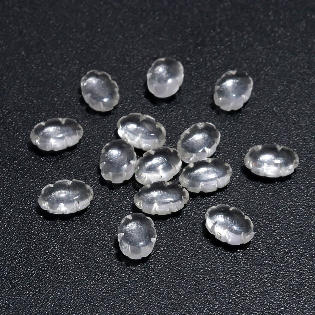 Natural Crystal Quartz Clouds Shape Beads, Faceted Clear Quarz Cloud Shape Beads, Carved Cloud Shape Charms, 12 MM, Loose Carved Briolettes