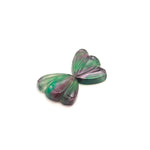 Load image into Gallery viewer, Natural Multi Fluorite Butterfly Wings Stone, Fluorite Wings for Jewelry Making, Carved Gemstone Healing Crystals (16X12 MM, 2 Stones)