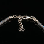 Load image into Gallery viewer, Natural Labradorite Beaded Bracelet, Faceted Labradorite Beads Bracelet, Gemstone Silver Bracelet/Anklet, Yoga &amp; Meditation Bracelet, 2 MM