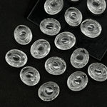 Load image into Gallery viewer, Natural Crystal Quartz Evil Eye Beads, Hand Carved Gemstone Beads, Loose Oval Eye Beads, Evil Eye Charm Beads, Loose Carving Beads 10X12 MM