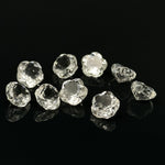 Load image into Gallery viewer, AAA Crystal Quartz Flower Shape Faceted Gemstone, Flower Shape Carving Cut Stones For Jewelry Making, 10 MM Clear Visible Crystal Beads