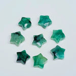 Load image into Gallery viewer, AAA Natural Emerald Faceted Star Shape Gemstone, Green Emerald Star Shape Briolettes, Loose Star Gemstone for Jewelry Making, 10 MM