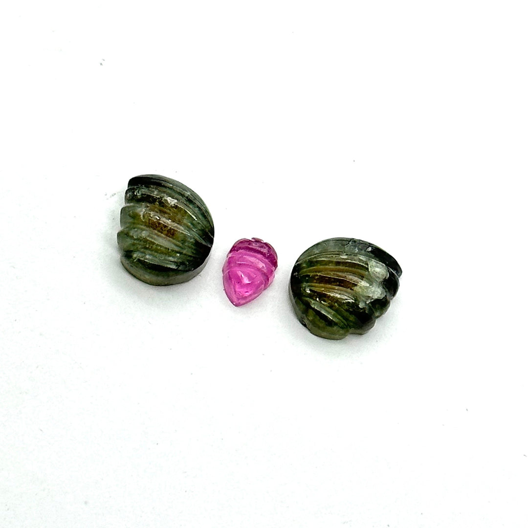 Natural tourmaline Butterfly Shape Carving, Hand carved tourmaline Butterfly loose carving, carved butterfly jewelry for Making 21x9mm.