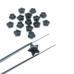 Load image into Gallery viewer, Smooth Black Onyx Star Shape Briolette's, Natural Black Onyx Carved Star Shape Beads, Loose Star Gemstone, Star Carvings 10 MM