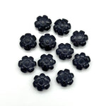 Load image into Gallery viewer, AAA Black Sunstone Flower Shape Beads, Sunstone Flower Shape Carving, Jewelry Making Loose Gemstone Charms, 12 MM, Carved Crystals