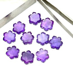 Load image into Gallery viewer, Natural Amethyst Flower Shape Carving Beads, 11 MM Handmade Carved Flower Shape Gemstone, Hexagon Shape Charms For Jewelry &amp; Craft Making