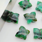 Load image into Gallery viewer, Genuine Emerald Butterfly Shape Carving Gemstone Beads, Hand Carved Smooth Butterfly Charm Beads, Wholesale Gemstone Beads 13X9-14X10 MM
