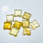 Load image into Gallery viewer, 2,3,4,5 Pcs Natural Citrine Hand Carved Flower Shape, Carved Flower Shape Gemstone For Jewellery, Flower Shape Gemstone, 12 mm