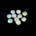 Load image into Gallery viewer, AAA+ Quality Rainbow Moonstone Shell Shape Beads, 8 MM Hand Carved Flashy Seashells, Carved Beads, Shell Charms, Jewelry and Craft Making