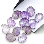 Load image into Gallery viewer, AAA+ Pink Amethyst Carved Shell Beads, Hand Carved Snail Shell Shape Gemstone, Seashell Charm, 16 MM Beach Shell Beads For Jewelry Making