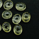 Load image into Gallery viewer, Beautiful Lemon Quartz Evil Eye Beads, Hand Carved Gemstone Beads, Quartz Eye Shape Beads, Evil Eye Protection Gemstone Beads, 10X12 MM