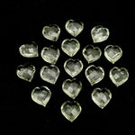 Load image into Gallery viewer, Faceted Green Amethyst Heart Shape Beads, Natural Green Amethyst Hand Carved Heart Charms for Jewelry Making, Heart Shape Briolette's, 13 MM