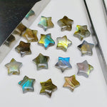 Load image into Gallery viewer, AAA Natural Labradorite Star Shape Briolettes, Flashy Labradorite Hand Carved Smooth Star Beads, Star Charm for Jewelry Making, 10 MM