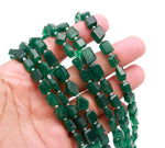 Load image into Gallery viewer, Natural Green Aventurine Nuggets Shape Beads, Aventurine Tumble Shape Gemstone Beads, 6X8-7-9MM, 8" Faceted Jewelry Making Loose Beads
