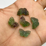 Load image into Gallery viewer, Green Fluorite Butterfly Carving: Gemstone Jewelry Charm (18MM