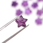 Load image into Gallery viewer, Raw Form Natural Amethyst Star Shape Beads, Amethyst Star Shape Gemstone For Jewlery, Loose Star Jewelry Beads 10 MM, Raw Stars Charm Beads