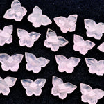 Load image into Gallery viewer, Natural Rose Quartz Butterfly Shape Beads, Faceted Butterfly Gemstone, Rose Quartz Animal Carving Beads For Jewelry, Charms Beads 14x10 MM