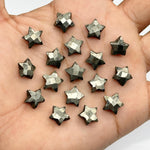 Load image into Gallery viewer, Natural Pyrite Faceted Star Shape Briolettes, Hand Carved Star Faceted Beads, Star Shape Gemstone for Jewelry Making, 10 MM Star Charms