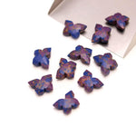 Load image into Gallery viewer, Mohave Turquoise Butterfly Shape Carving Beads, Faceted Butterfly Gemstone, Purple &amp; Blue Turquoise Carving Beads For Jewelry 14x10 MM