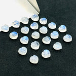 Load image into Gallery viewer, 2,3,4,5,6 pcs Natural Rainbow Moonstone Smooth Heart Shape Briolette's ~ 8 MM Loose Carving Gemstone For Jewelry Making ~ Hand Carved