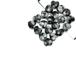 Load image into Gallery viewer, Snowflake Obsidian Heart Shape Briolette's, Faceted Heart Shape Beads, Jewelry and Craft Wholesale Beads 8 MM, Hand Carved Gemstones