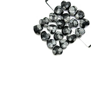 Snowflake Obsidian Heart Shape Briolette's, Faceted Heart Shape Beads, Jewelry and Craft Wholesale Beads 8 MM, Hand Carved Gemstones
