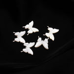 Load image into Gallery viewer, Hand Carved Mother of Pearl Butterfly Beads, 18mm Jewelry Charms