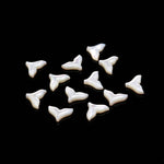 Load image into Gallery viewer, AAA Mother of Pearl Dolphin Tale Carving, White Pearl Dolphin Tale Shape Beads, Top Side Drill Fish Charms for Jewelry Making, 12 MM, 1 PC