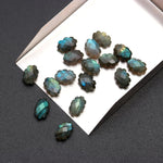 Load image into Gallery viewer, Natural Labradorite Clouds Shape Beads, Faceted Flashy Labradorite Cloud Shape Beads, Carved Cloud Shape Charms, 12 MM, Loose Briolettes