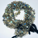 Load image into Gallery viewer, AAA Quality 100% Natural Labradorite Heart Shape Beads Strand, 8" Inch Strand, Smooth Gemstone For Jewellery,  5-7 mm