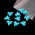 Load image into Gallery viewer, Turquoise Dove Bead, Hand Carved Bird Gemstone, Jewelry Making (12X13 MM) 1 pc