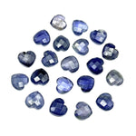 Load image into Gallery viewer, Natural Iolite Heart Shape Gemstone Beads, Faceted Heart Shape Briolette's Beads, 10 MM Iolite Beads Loose Gemstone Charms For Jewelry
