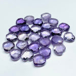 Load image into Gallery viewer, 2,5,6,7,8 Pcs Natural Amethyst Carved Heart Shape Beads, Faceted Heart Gemstone For Jewelry, Heart Shape Briolette's Loose Gemstones 10mm