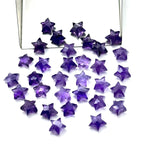 Load image into Gallery viewer, Natural Amethyst Faceted Stars Shape Briolettes, 8 MM Purple Amethyst Star Shape Beads For Jewelry Making, Mini Gemstone Star Charms Beads