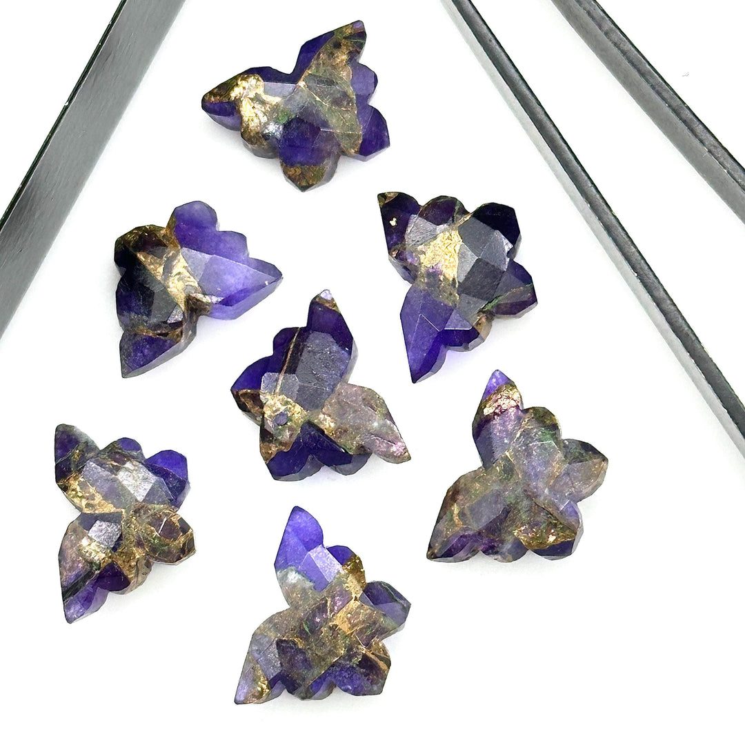 Sparkling Butterflies, Copper Amethyst Butterfly Shape Beads, Faceted Butterfly Gemstone, Purple Amethyst Carving Beads 14x10 MM, Charm Bead