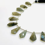 Load image into Gallery viewer, AAA Quality 100% Natural Labradorite Faceted Fancy Shape Beads, 7" inch strand, Labradorite Faceted Fancy Shape Gemstone for jewelry 19X10mm