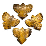Load image into Gallery viewer, Natural Tiger's Eye Eagle Shape Carved Stone, AAA Tiger's Eye Hand Carved Eagle Shape Gemstone, Jewelry Making, Bird Shape Carving, 30 MM