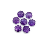Load image into Gallery viewer, Natural Amethyst Flower Shape Beads, Purple Amethyst Flower Shape Carving, Jewelry Making Loose Gemstone Charms, 12 MM, Carved Crystals